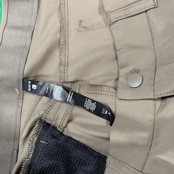 Apana Tech Pants Men's Large 36 Cub Brown Standard Fit Moisture Wicking Stretch - Picture 8 of 9